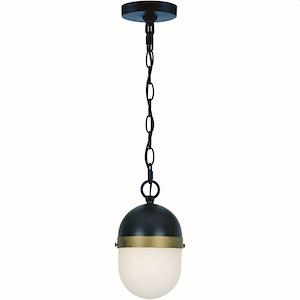 Capsule - One Light Outdoor Pendant In Minimalist Style - 6 Inches Wide By 11 Inches High