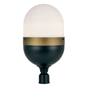 Capsule - Three Light Outdoor Post Lantern In Contemporary Style - 12.25 Inches Wide By 23.25 Inches High