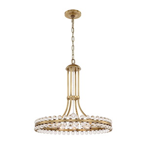 Clover - Eight Light Chandelier in Traditional and Contemporary Style - 22.5 Inches Wide by 22.5 Inches High