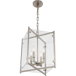 Danbury - Four Light Chandelier In Minimalist Style - 12 Inches Wide By 18.5 Inches High - 1083783