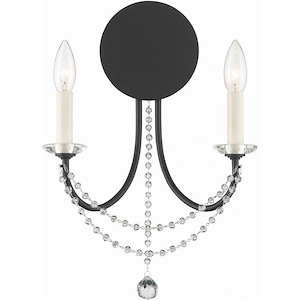 Delilah - 2 Light Wall Mount-16 Inches Tall and 12.25 Inches Wide