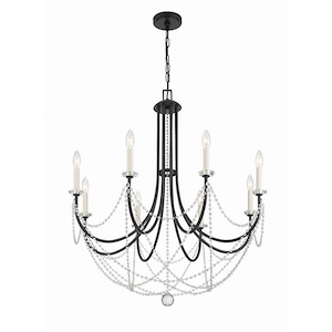 Delilah - 8 Light Chandelier In Traditional Style-37 Inches Tall and 31.5 Inches Wide - 1279589