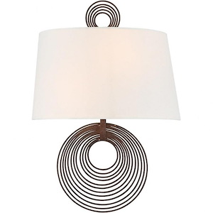 Doral - 2 Light Wall Mount in Traditional and Contemporary Style - 9.5 Inches Wide by 14 Inches High