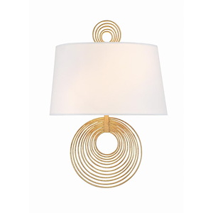 Doral - 2 Light Wall Mount in Traditional and Contemporary Style - 9.5 Inches Wide by 14 Inches High