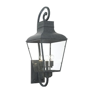 Dumont - Four Light Outdoor Wall Mount In Contemporary Style - 14.5 Inches Wide By 38.5 Inches High