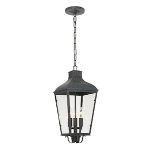 Dumont - Three Light Outdoor Chandelier In Contemporary Style - 9.25 Inches Wide By 21.5 Inches High