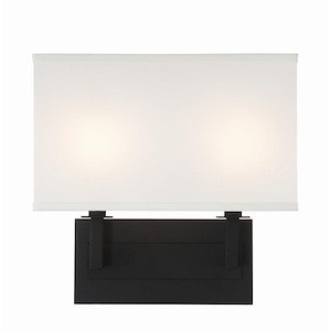 Durham - 2 Light Wall Sconce-12.25 Inches Tall and 12.75 Inches Wide