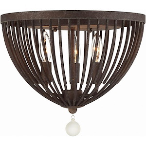 Duval - 3 Light Flush Mount in Traditional and Contemporary Style - 14 Inches Wide by 11.81 Inches High