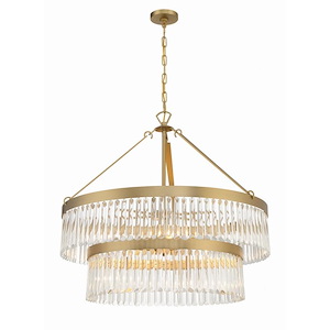 Emory - 9 Light 2-Tier Chandelier-30.25 Inches Tall and 32 Inches Wide