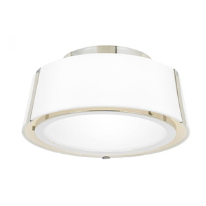 Fulton - Two Light Flush Mount in Traditional and Contemporary Style - 12 Inches Wide by 6 Inches High - 843955