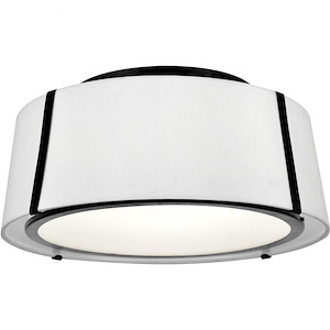 Fulton - Three Light Flush Mount in Traditional and Contemporary Style - 18 Inches Wide by 8 Inches High