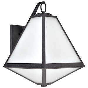 Glacier - Three Light Outdoor Wall Mount in Minimalist Style - 14 Inches Wide by 21 Inches High - 692486