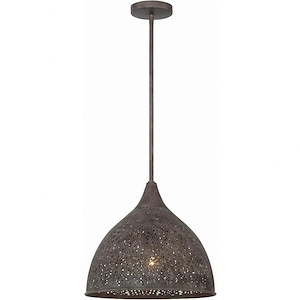 Jasmine - 1 Light Pendant In Traditional And Contemporary Style - 14 Inches Wide By 12 Inches High - 1209627