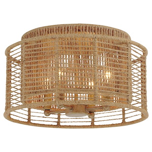 Jayna - 4 Light Flush Mount In Farmhouse And Industrial Style-8.75 Inches Tall And 15 Inches Wide - 1093944