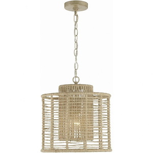 Jayna - 1 Light Pendant in Traditional and Contemporary Style - 12.5 Inches Wide by 13.5 Inches High