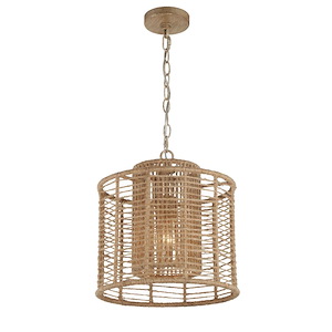 Jayna - 1 Light Pendant in Traditional and Contemporary Style - 12.5 Inches Wide by 13.5 Inches High - 1033813
