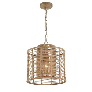 Jayna - 1 Light Pendant in Traditional and Contemporary Style - 12.5 Inches Wide by 13.5 Inches High - 1033813