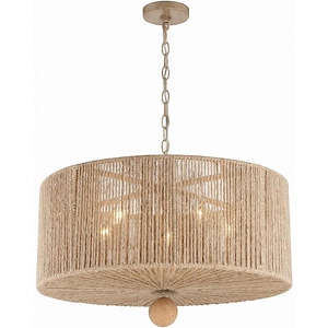 Jessa - 5 Light Pendant In Classic Style - 24 Inches Wide By 16 Inches High