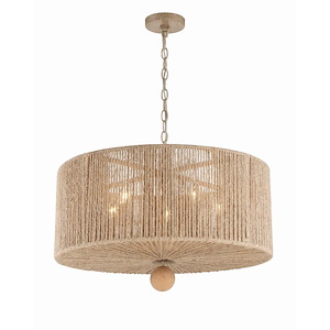 Jessa - 5 Light Chandelier In Classic Style - 24 Inches Wide By 16 Inches High