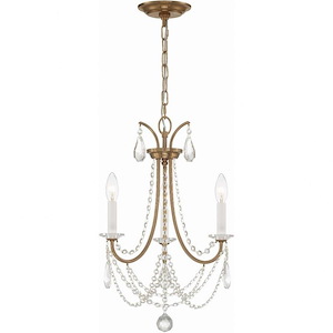 Karrington - 3 Light Mini Chandelier In Traditional Style-21 Inches Tall and 14 Inches Wide