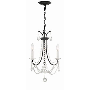 Karrington - 3 Light Mini Chandelier In Traditional Style-21 Inches Tall and 14 Inches Wide - 1279640