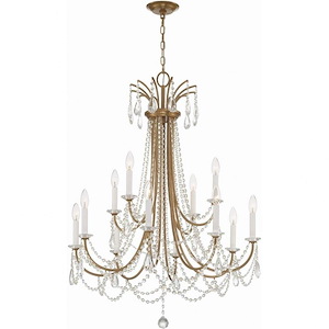 Karrington - 12 Light Chandelier In Traditional Style-40 Inches Tall and 30 Inches Wide - 1279570