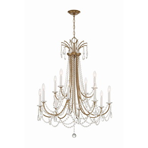 Karrington - 12 Light Chandelier In Traditional Style-40 Inches Tall and 30 Inches Wide - 1279570