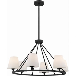 Keenan - 6 Light Chandelier-17.5 Inches Tall and 31.25 Inches Wide