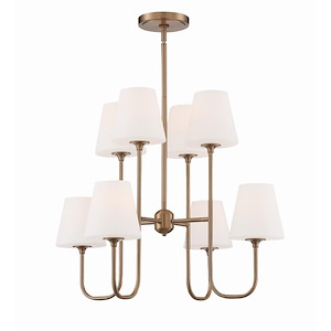 Keenan - 8 Light Chandelier in Classic Style - 28 Inches Wide by 22.5 Inches High