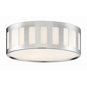Kendal - Three Light Flush Mount in Classic Style - 14 Inches Wide by 5 Inches High