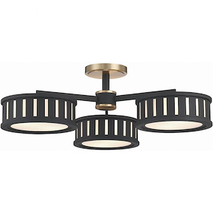 Kendal - 6 Light Semi-Flush Mount-8.75 Inches Tall and 29.25 Inches Wide