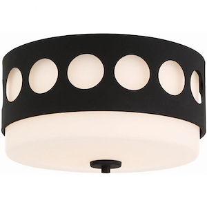 Kirby - 2 Light Flush Mount in Classic Style - 13.37 Inches Wide by 6.87 Inches High