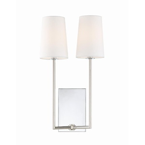Lena - 2 Light Wall Mount in Classic Style - 10 Inches Wide by 18 Inches High