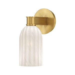 Lotus - 1 Light Wall Sconce-11 Inch Tall and 5 Inch Wide - 1394851