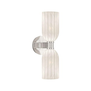 Lotus - 2 Light Wall Sconce-17 Inch Tall and 5 Inch Wide - 1394970