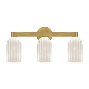 Lotus - 3 Light Bath Vanity-11 Inch Tall and 22.75 Inch Wide - 1394935