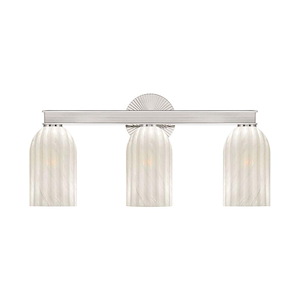 Lotus - 3 Light Bath Vanity-11 Inch Tall and 22.75 Inch Wide - 1394935