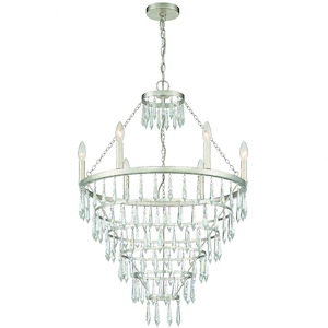 Lucille - 6 Light Chandelier In Classic Style - 24 Inches Wide By 35 Inches High - 1209257