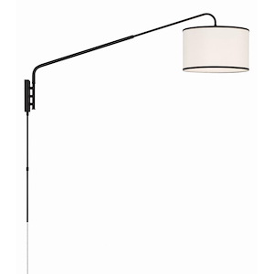 Mallory - 1 Light Task Wall Sconce-22 Inches Tall and 15 Inches Wide