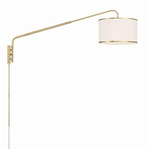 Mallory - 1 Light Task Wall Sconce-22 Inches Tall and 15 Inches Wide