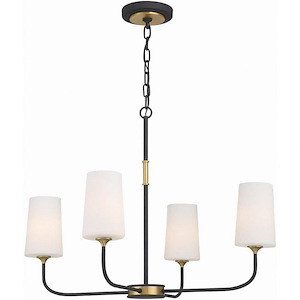 Niles - 4 Light Chandelier In Traditional Style-21.5 Inches Tall and 29 Inches Wide
