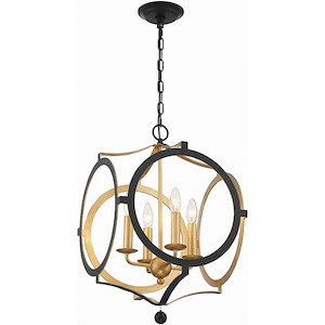 Odelle - Four Light Chandelier in Classic Style - 20 Inches Wide by 20 Inches High