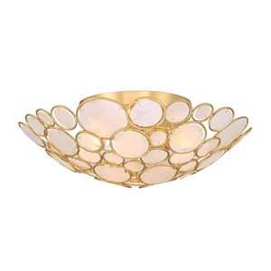 Palla - 3 Light Semi-Flush Mount-5.75 Inch Tall and 16 Inch Wide - 1394908
