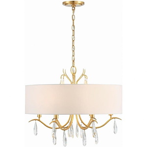 Rollins - 6 Light Chandelier-20 Inches Tall and 24 Inches Wide