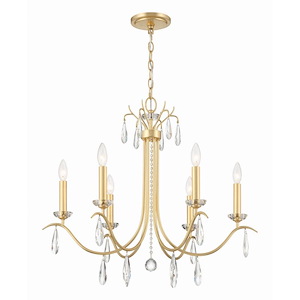 Rollins - 6 Light Chandelier-25.25 Inches Tall and 28 Inches Wide