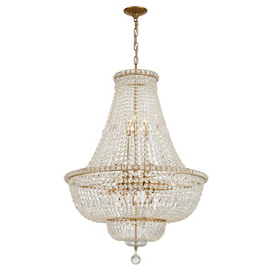 Roslyn - 15 Light Chandelier-39 Inch Tall and 28 Inch Wide - 1394937