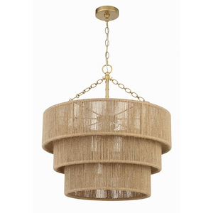Shyla - 10 Light 3-Tier Chandelier-25.5 Inches Tall and 24 Inches Wide - 1320089