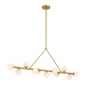 Terrell - 3.5W 11 LED Linear Chandelier-17 Inch Tall and 46.5 Inch Wide - 1394939