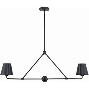 Xavier - 2 Light Chandelier In Modern Style-15 Inches Tall and 42 Inches Wide