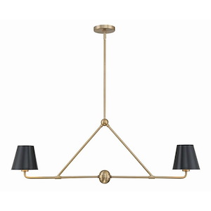 Xavier - 2 Light Chandelier In Modern Style-15 Inches Tall and 42 Inches Wide - 1279689